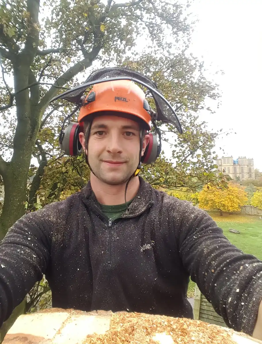 Greg on an arboriculture job site