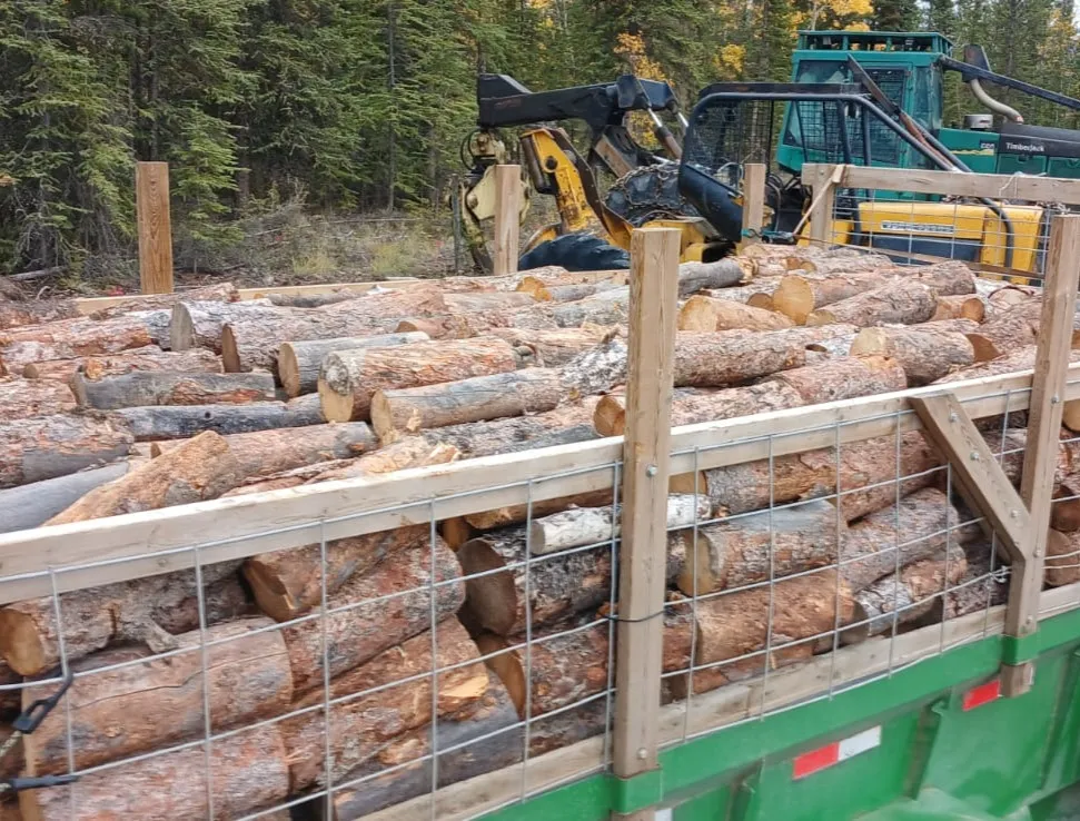 Firewood loaded for delivery